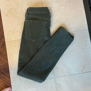 Lucky Brand Olive Green Skinny Cords 27